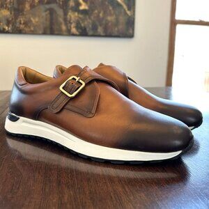 EUC Vinci Torino Tan Leather Sneaker Men's Size 13 M Casual Shoes
